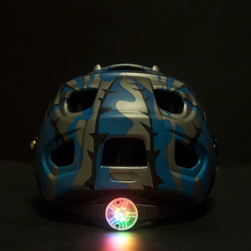 integrated bicycle helmet for mountain and road biking