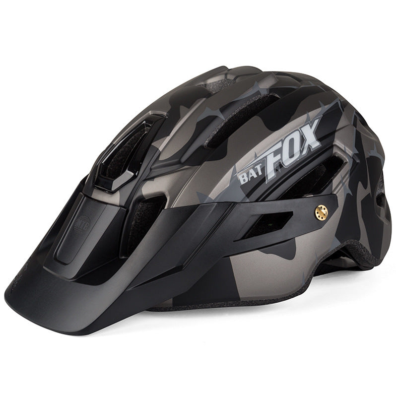 integrated bicycle helmet for mountain and road biking