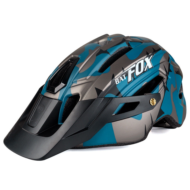 integrated bicycle helmet for mountain and road biking
