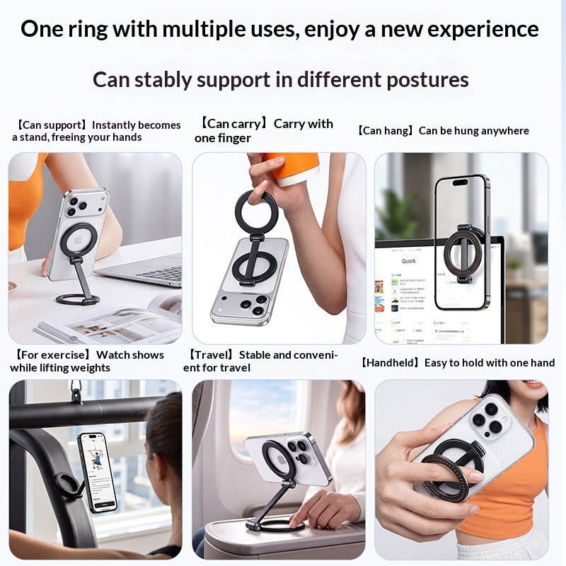 Magnetic Phone Holder Portable Ring Stand
